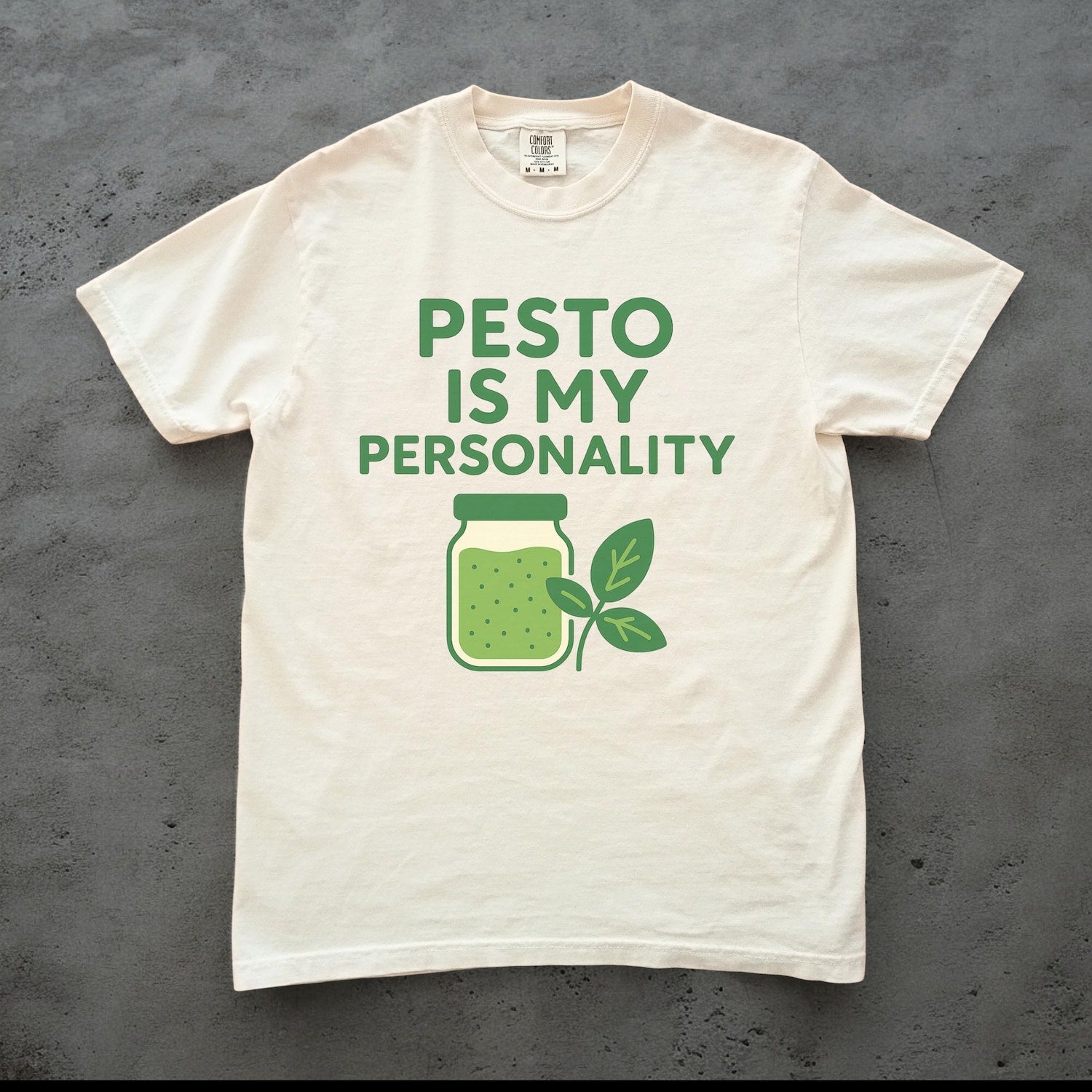 Pesto Is My Personality Shirt, Funny Italian Food Tee, Basil Lover Gift, Cute Pesto Aesthetic Shirt, Foodie Unisex Shirt, Sarcastic T-Shirt