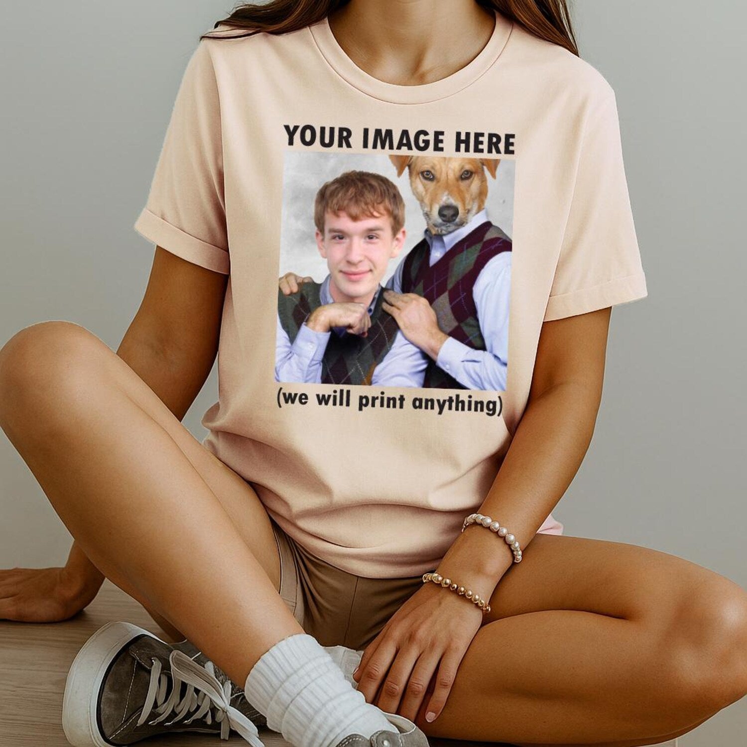 Custom Photo Print T-Shirt: Personalized Design, We Print Anything! Any Occasion Gift