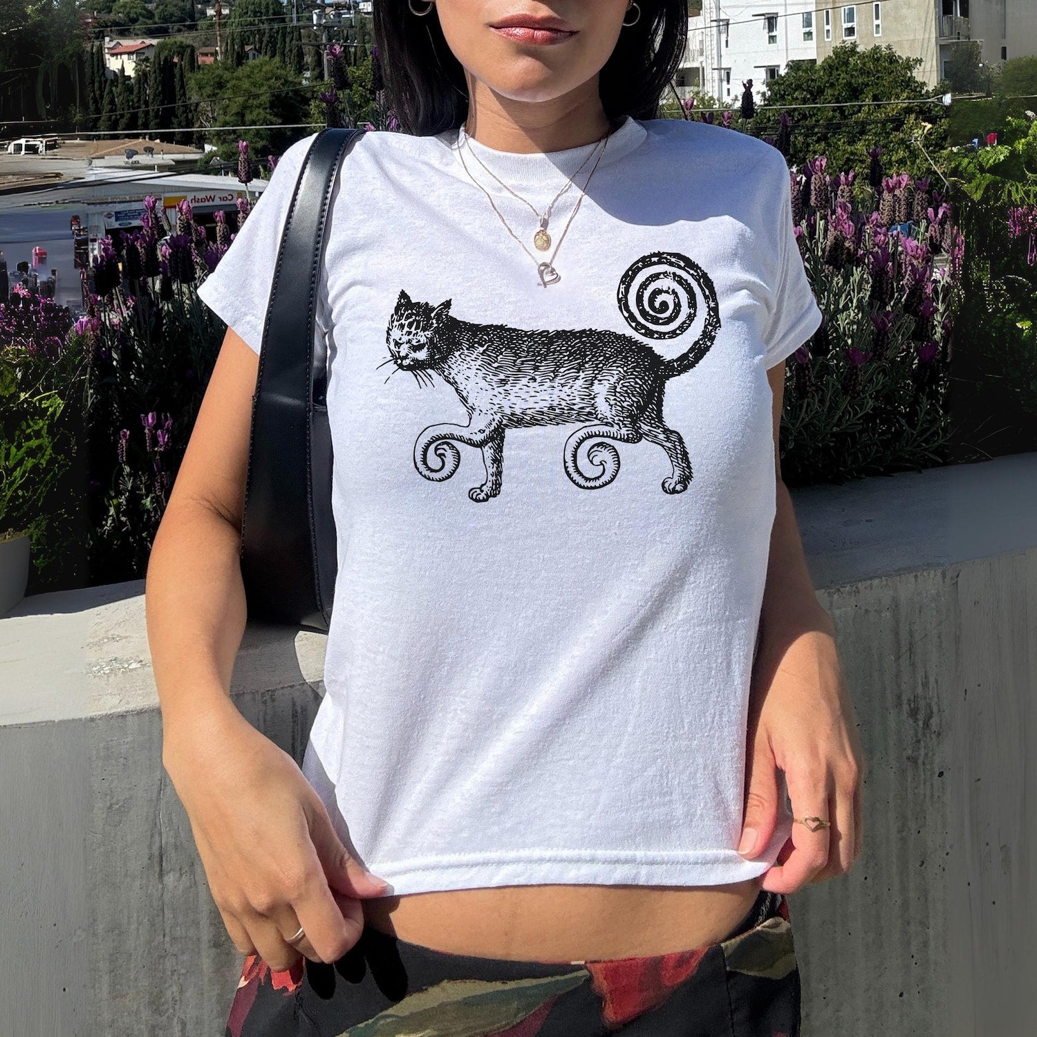 Medieval Cat Baby Tee, Retro Cat Lover Shirt, Vintage Graphic 90s Y2K Dark Academia Art Tattoo Fairy Core Funny Cat Mom Gift Baby Tee