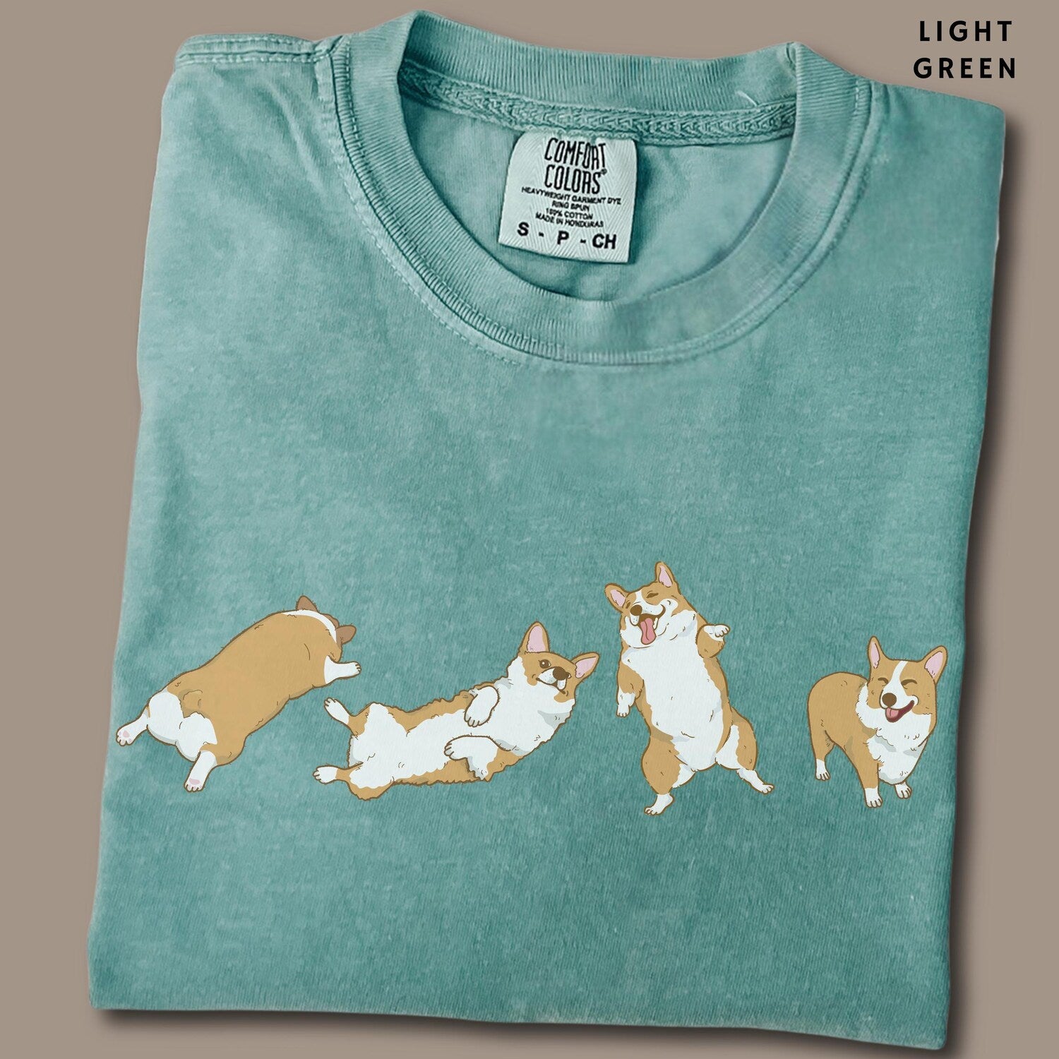 Cute Corgi Tshirt Unisex Comfort Color Tee Aesthetic Dog Lover Shirt Funny Welsh Corgi Top Mothers Fathers Day Gift for Corgi Dad Tee