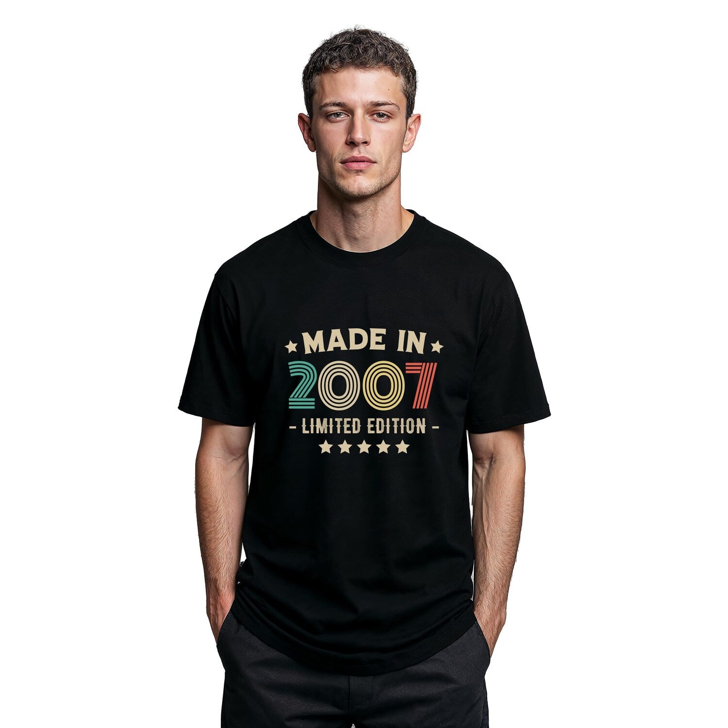 Classic 2007 18th Birthday T-Shirt: Funny Gift for Son, Milestone Celebration Tee