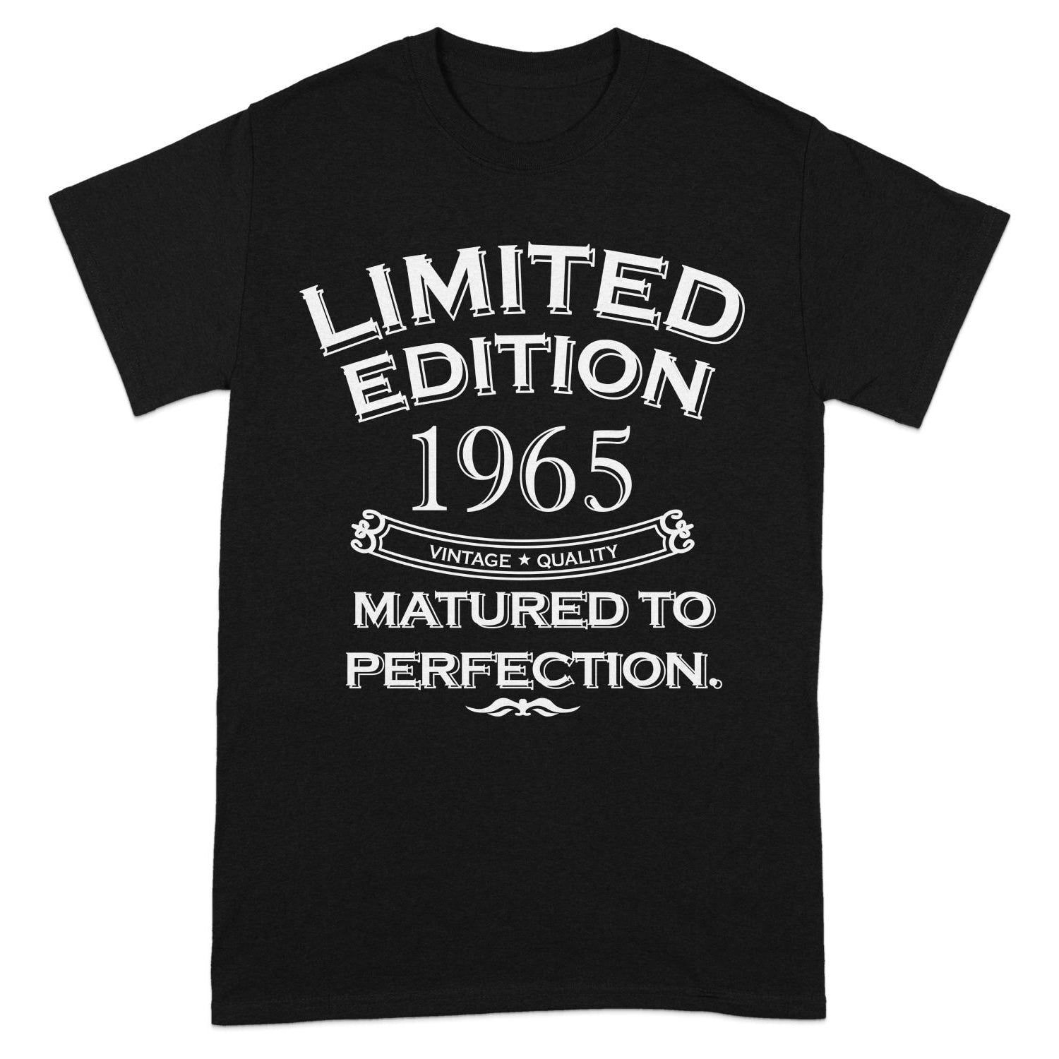 60th Birthday Gift T Shirt Limited Edition 1965 Vintage Quality Matured To Perfection Apparel 60 Year Old Gift Ideas Born In 1965 Gifts