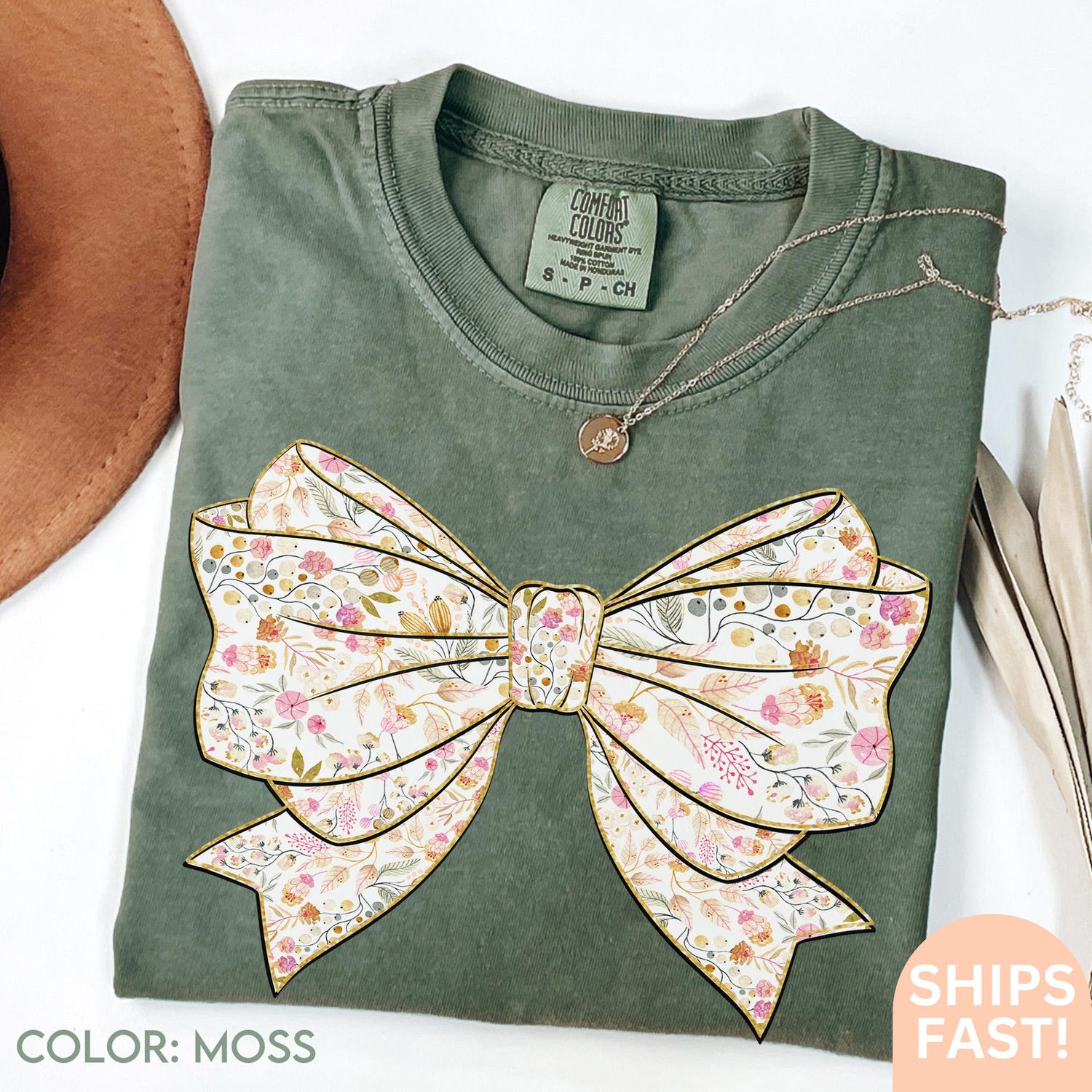 Comfort Colors Coquette Bow Shirt Floral Bow Tee Coquette Aesthetic Soft Girl Era Tshirt Girlie Girl Shirt Ribbon Shirt Gift teen girl D49