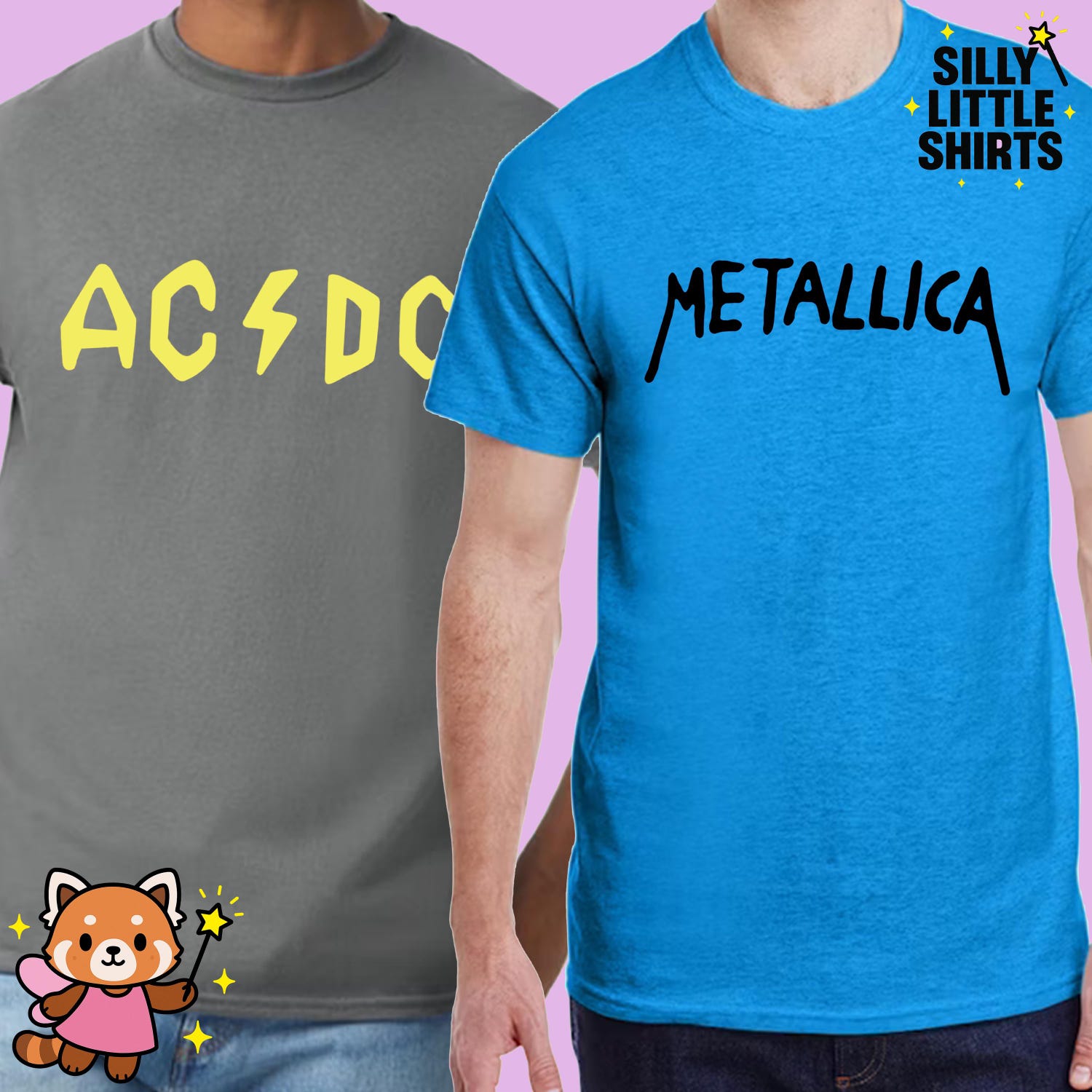 Beavis and Butthead Metal Bands T-Shirts: Funny Halloween Easy Simple Costume Shirts Gag Gift