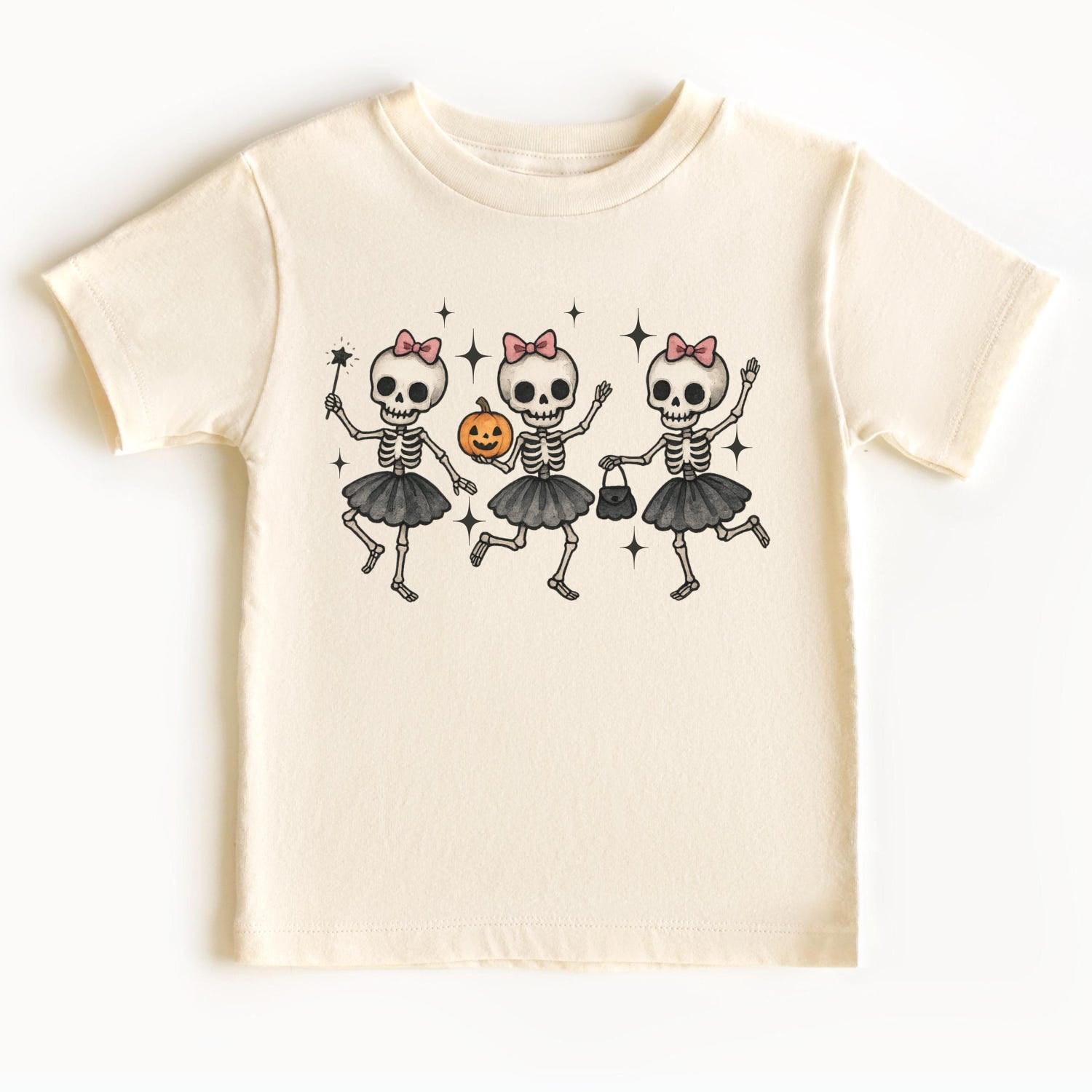 Coquette Skeleton Girls Shirt, Cute Halloween Shirt, Aesthetic Gothic Coquette Tee, Spooky Skeleton Shirt for Girls Gift, Gothic Toddler Tee