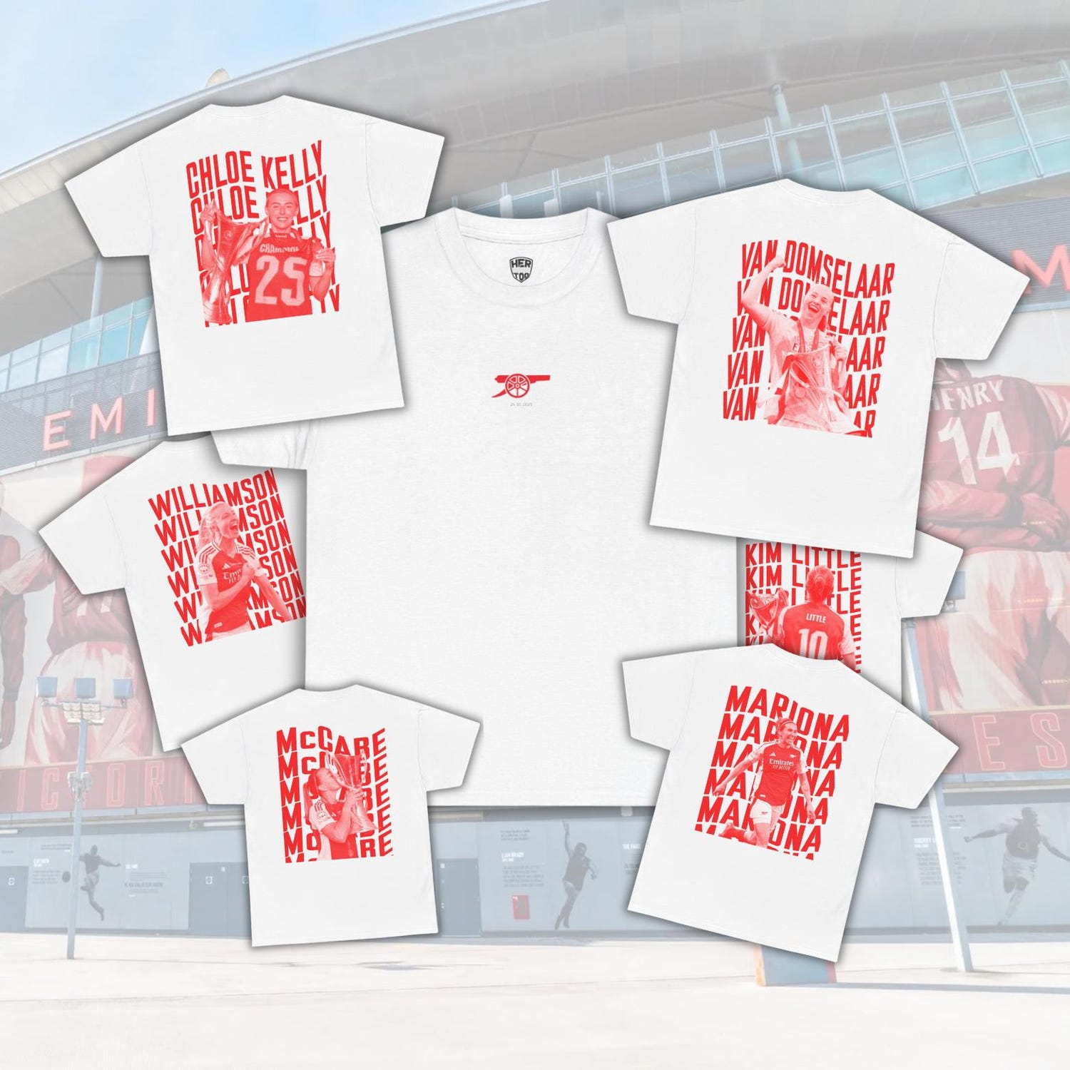 Arsenal Football Club Players Unisex Tee, Women's Soccer Gift, European Football Stars Shirt, Sports Fan Apparel, Team Roster