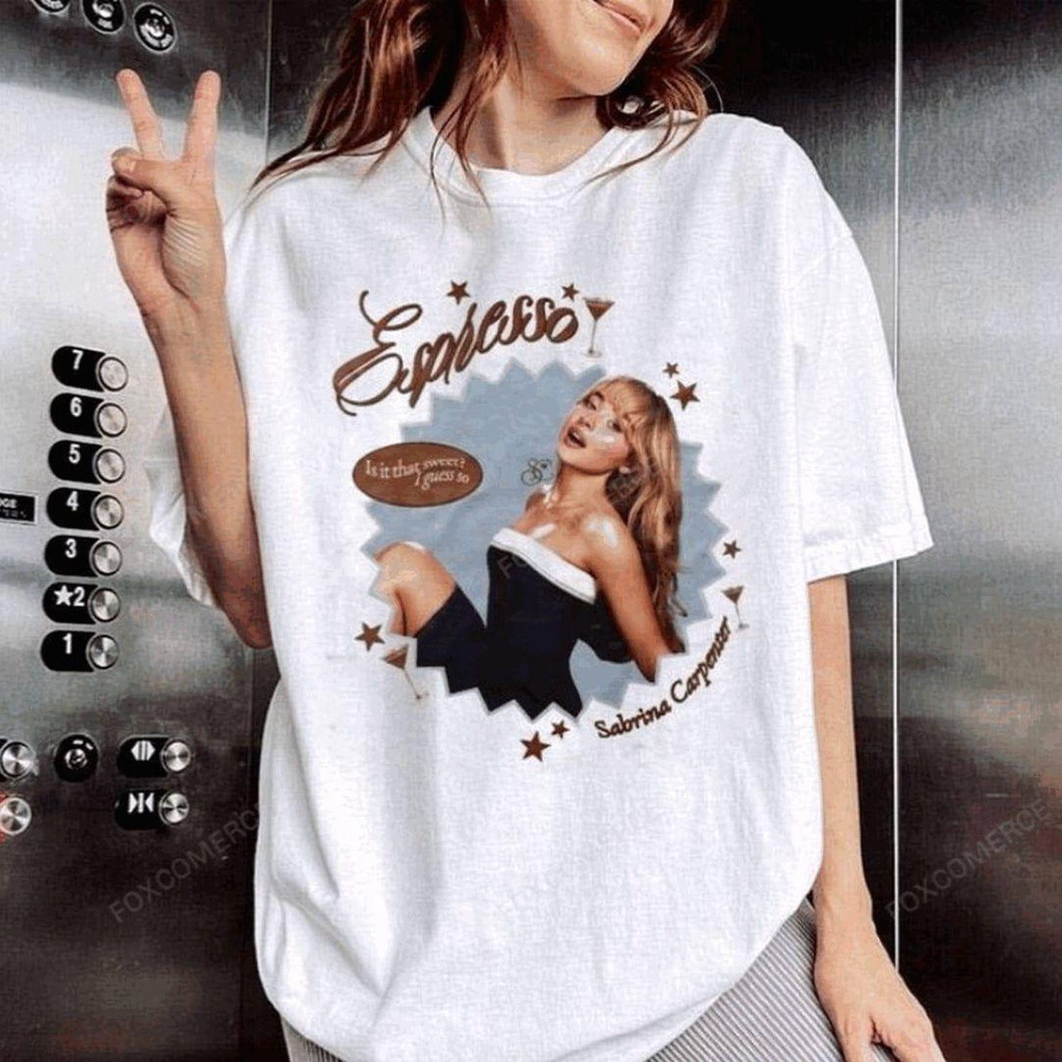 Cute Sabrina Carpenter Shirt Aesthetic Graphic Music Tee