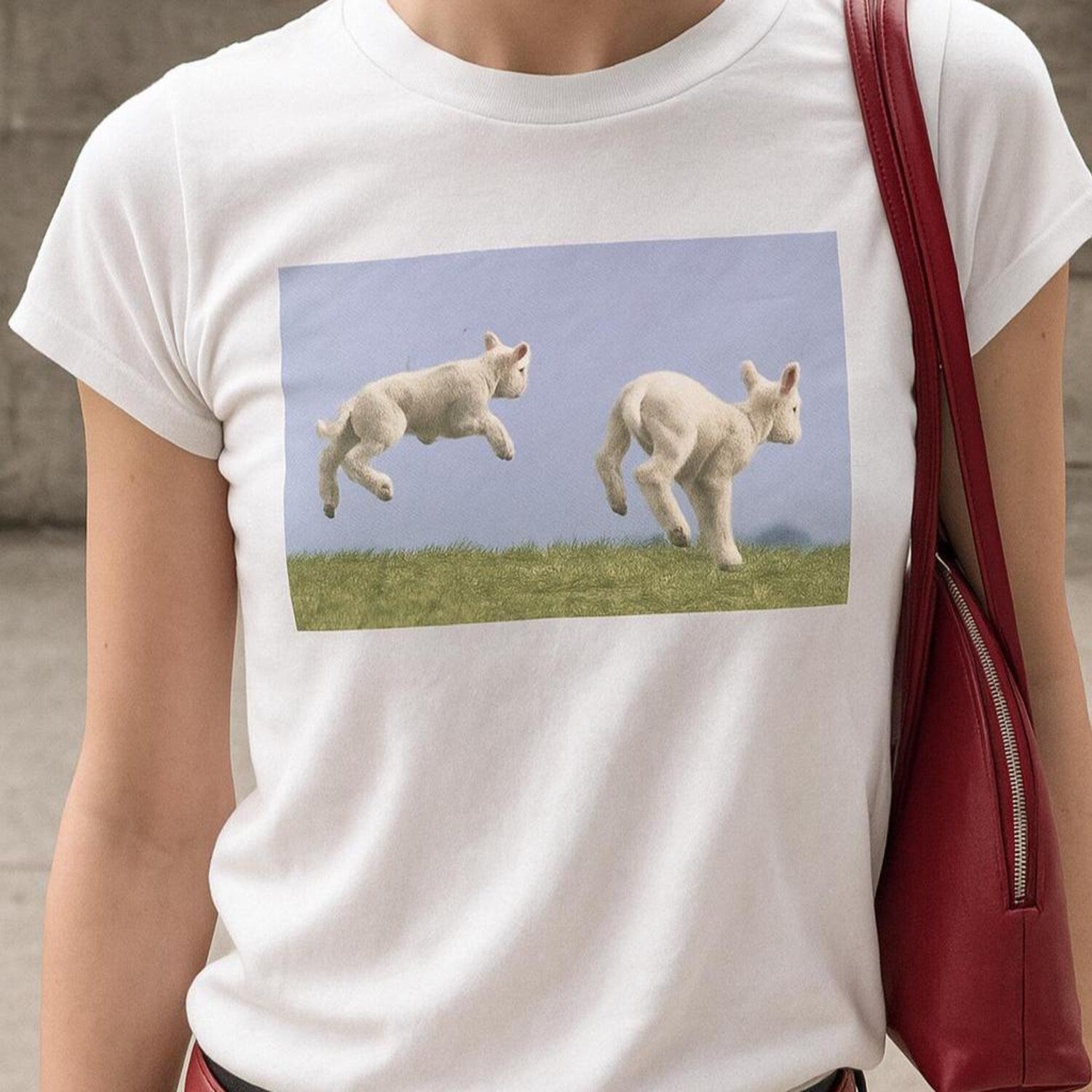 Cute Lambs Baby Tee, Vintage Graphic Tee, Cute baby Tee, Coquette, Indie Sleez Shirt, Cottagecore, Best Friends Baby tee, Soulmates tee