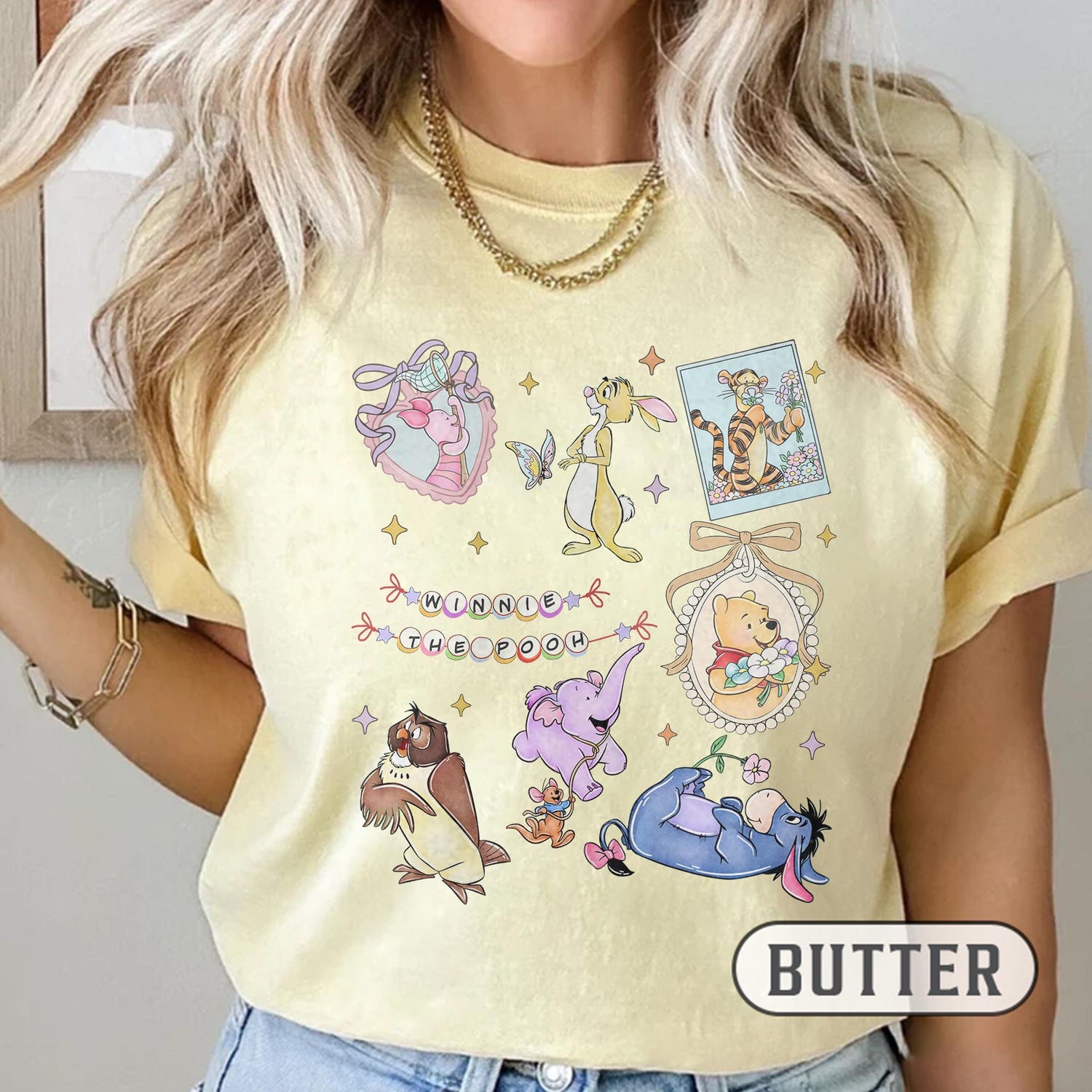 Retro Coquette Bow Winnie The Pooh Shirt, Pooh And Friends Shirt, Disney Pooh Shirt, Pooh Shirt, Pooh Bear And Co Tee, Winnie The Pooh Shirt
