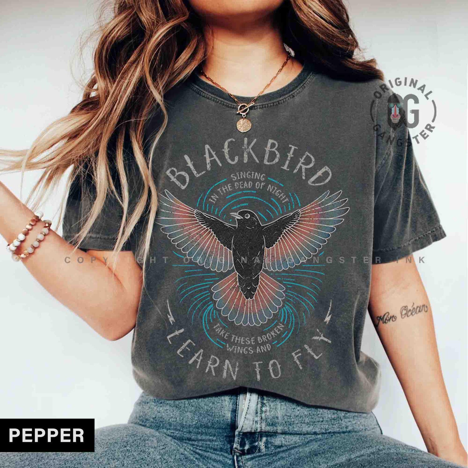 Blackbird Band T-Shirt: Vintage Rock Music Tee, Comfort Colors® Concert Gift