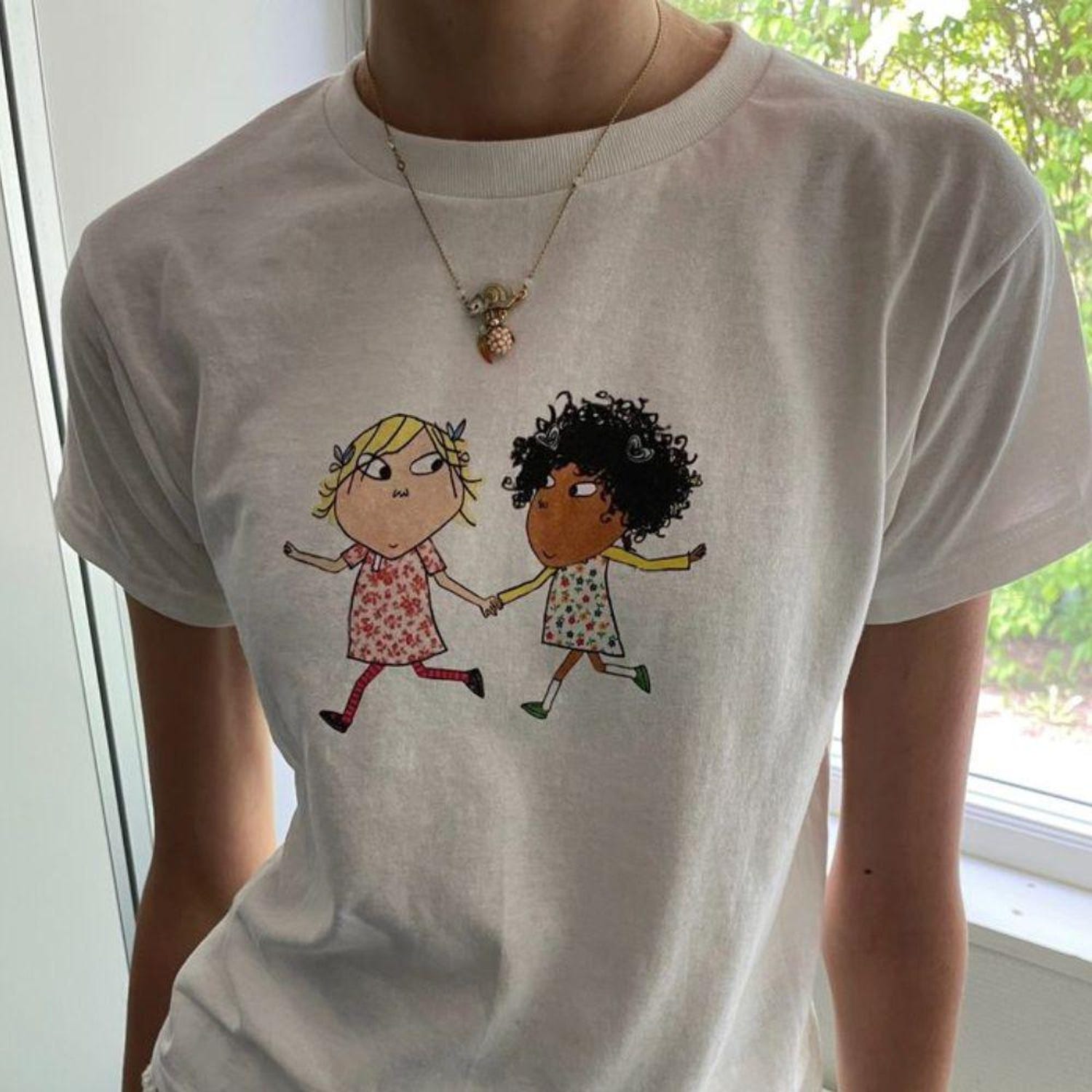 Charlie and Lola Y2K Shirt: Retro Cartoon Graphic Tee