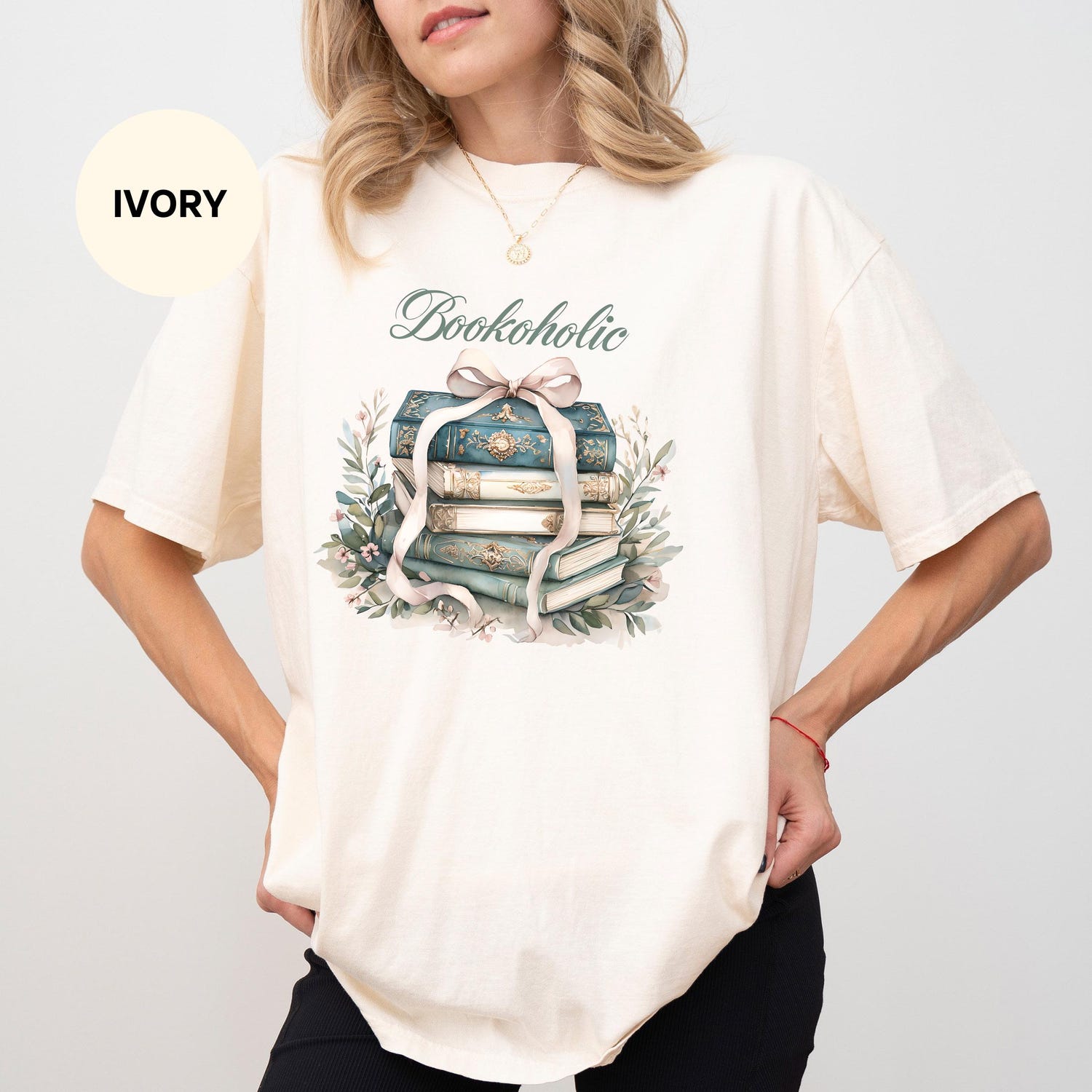 Bookoholic Shirt, Cute Book Lover T Shirt, Reading Graphic Tee, Literary Gift Top for Women, Aesthetic Bookworm Outfit, Gift for Readers