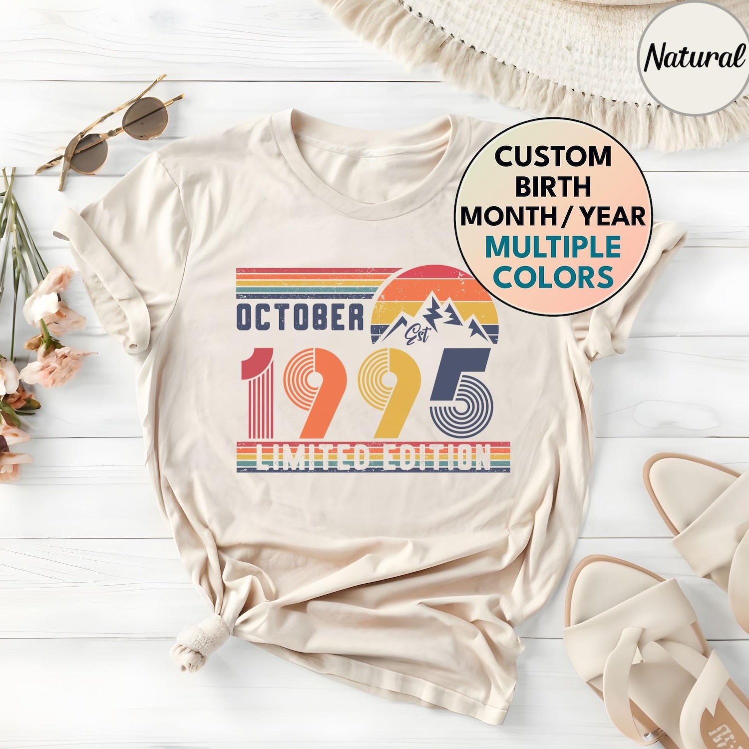1995 30th Birthday Retro T-Shirt: Vintage Gift Hoodie, Milestone Celebration Tee for Him/Her