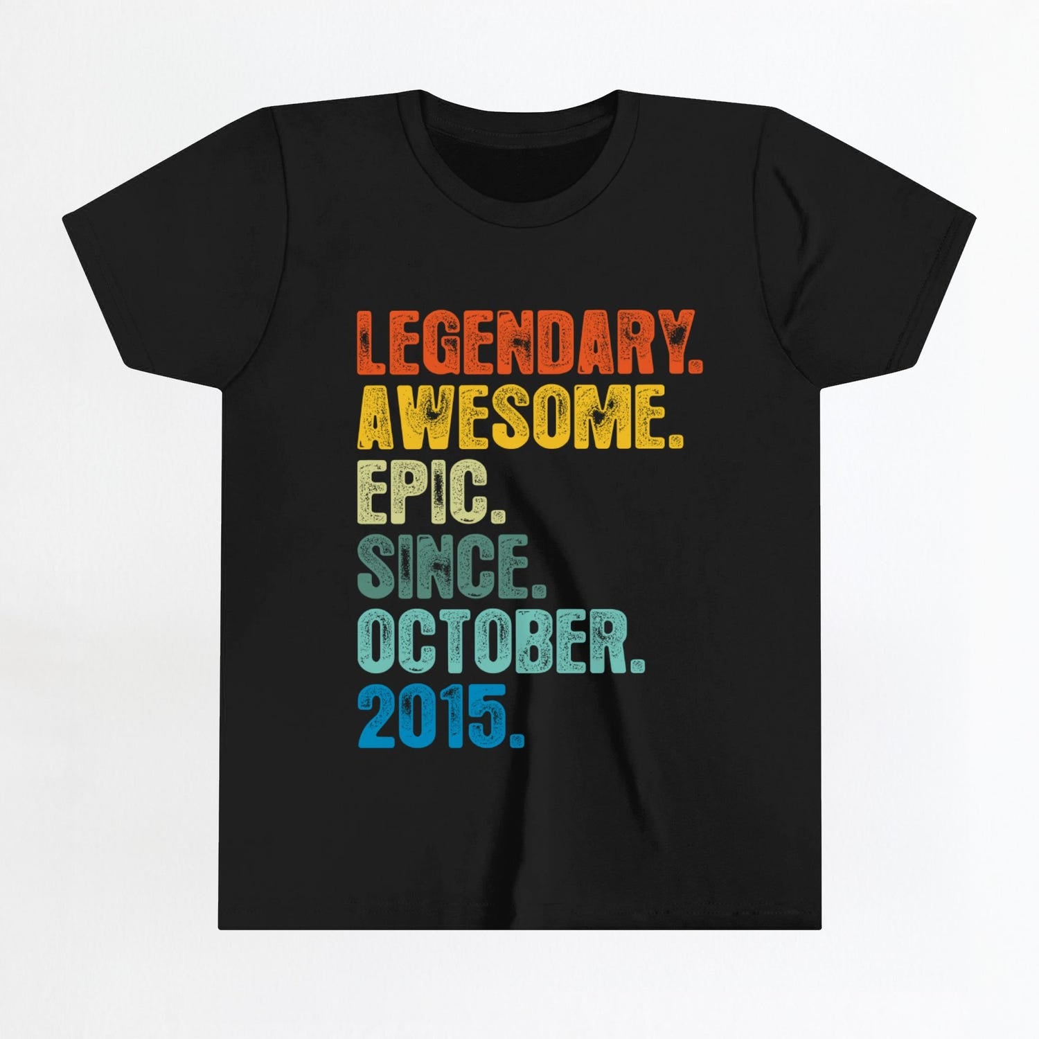 10th Birthday shirt, Hoodie For Youth, Legendary Awesome Epic Since October 2015 Shirt, Vintage T Shirt, Born In 2015  TShirt