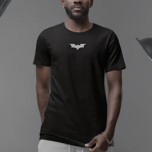 Bat Symbol Graphic Tee: Lightweight Airlume Cotton Unisex T-Shirt