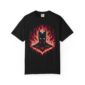 Batman Unisex Garment-Dyed T-shirt, Superhero Tee, Dark Knight Shirt, Comic Book Fan Gift, Vintage Style Top