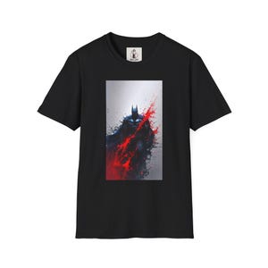 Batman Superhero Marvel Unisex Softstyle T-Shirt, Comic Book Tee, Graphic Novel Shirt, Geeky Clothing, Cosplay Costume Top