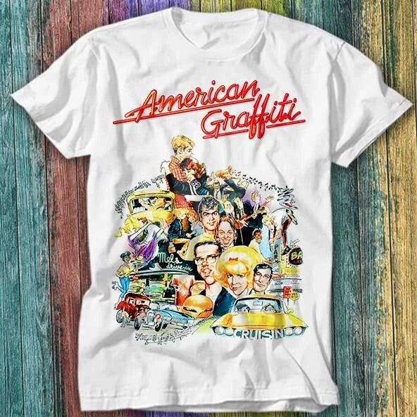 American Graffiti 70s Retro Movie Poster T Shirt Top Tee 322