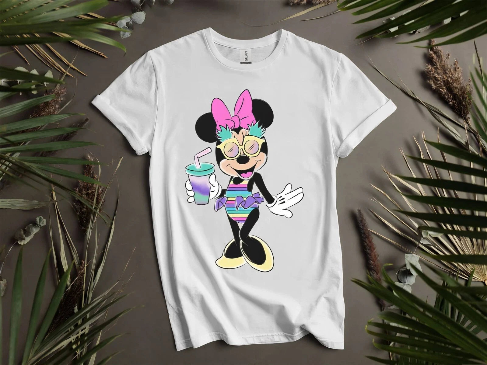 Cute Disney Minnie Mouse Unicorn T-shirt T Shirt Men Women Unisex Tshirt K48