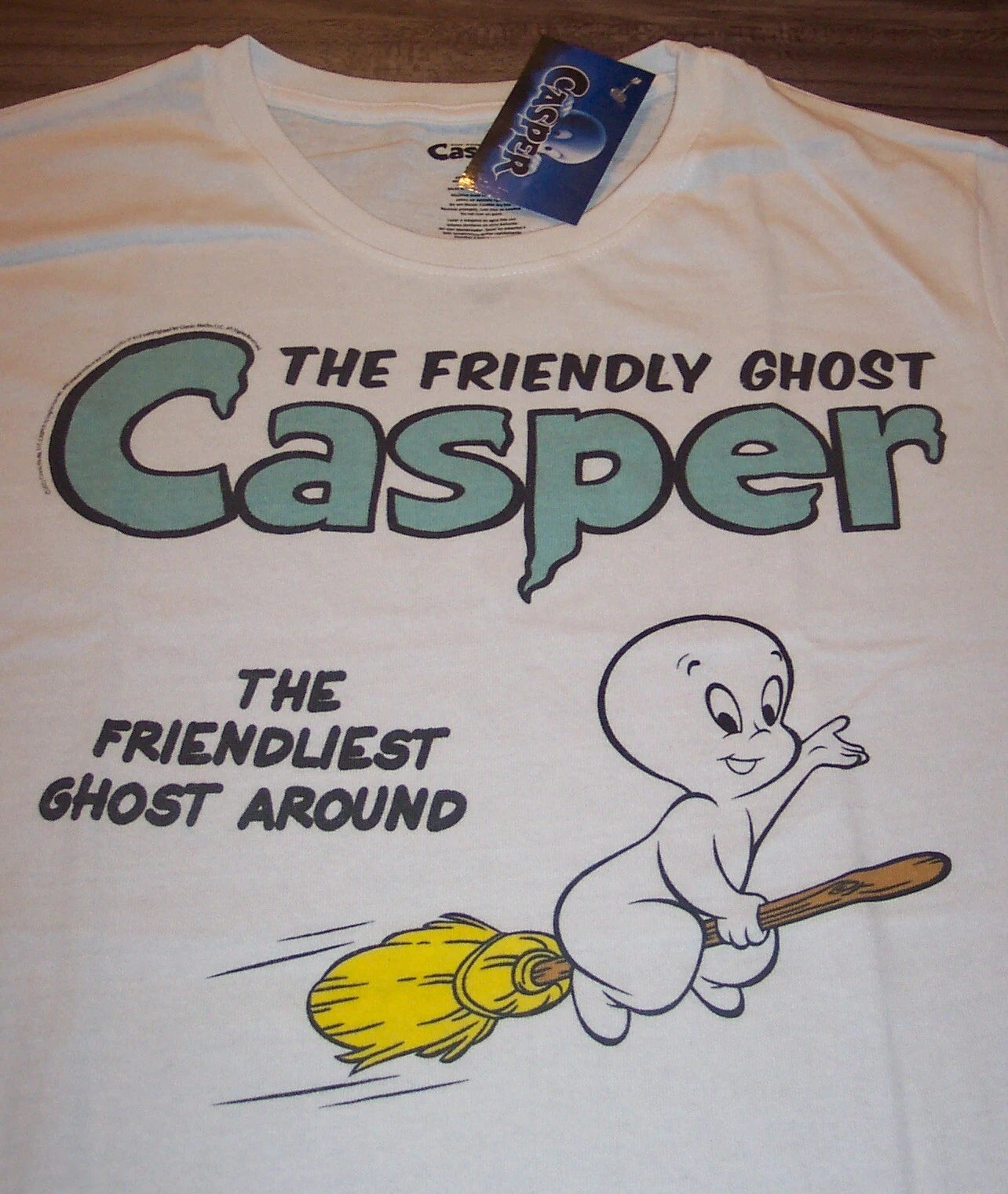 Casper The Friendly Ghost Cartoon T-shirt Mens Medium New W/ Tag Halloween