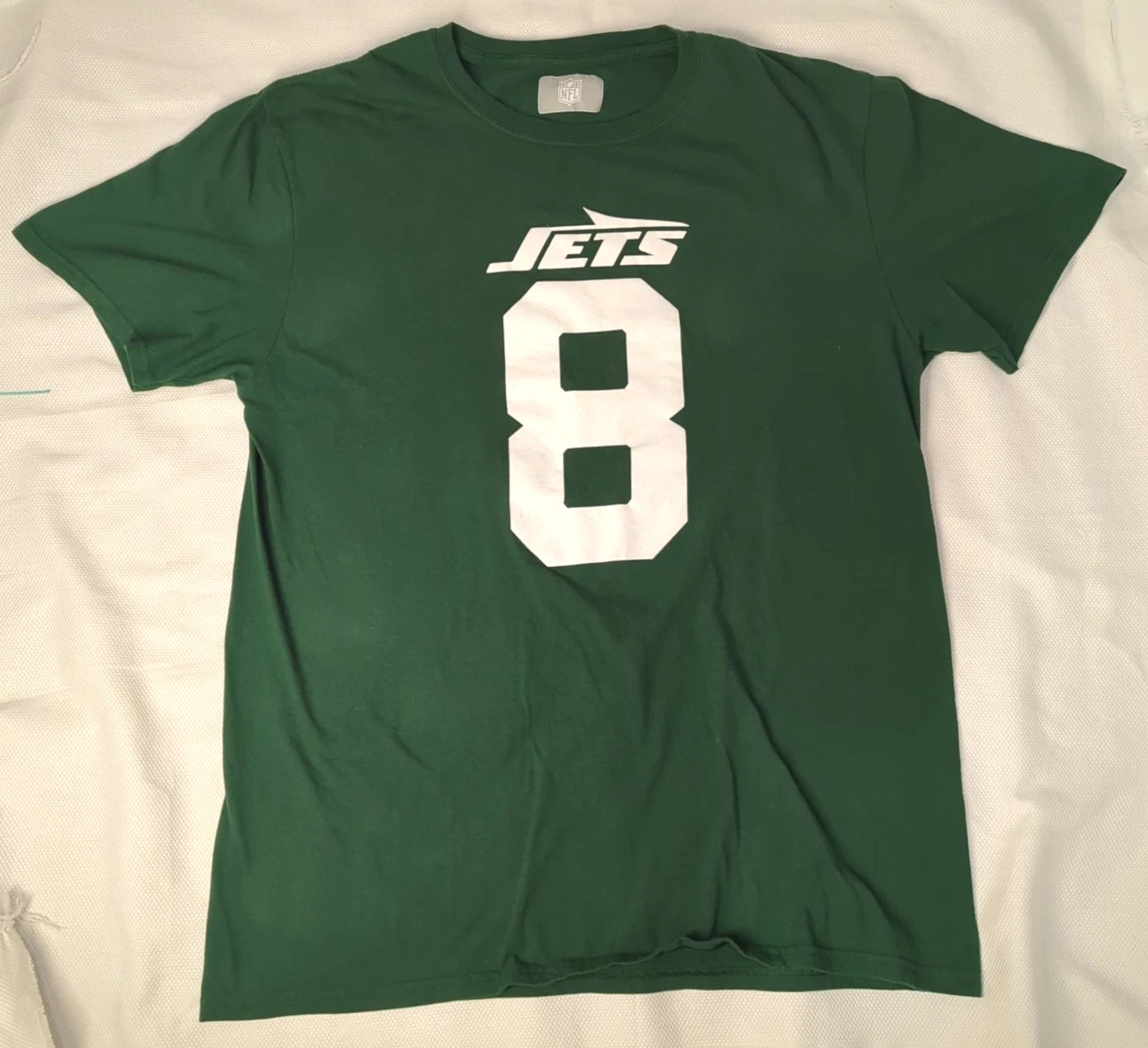 Aaron Rodgers Number 8 Jets T-shirt Large | Trendy Graphic Tee | Casual Unisex T-shirt
