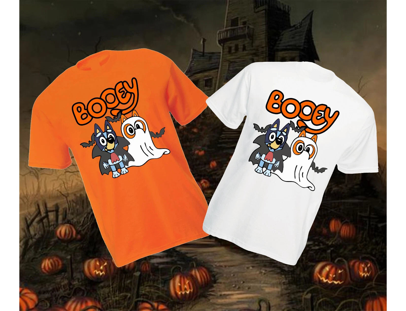 Booey Halloween T-shirt, Cute Cartoon Ghost Shirt, Halloween Dog Tee, Unisex Top