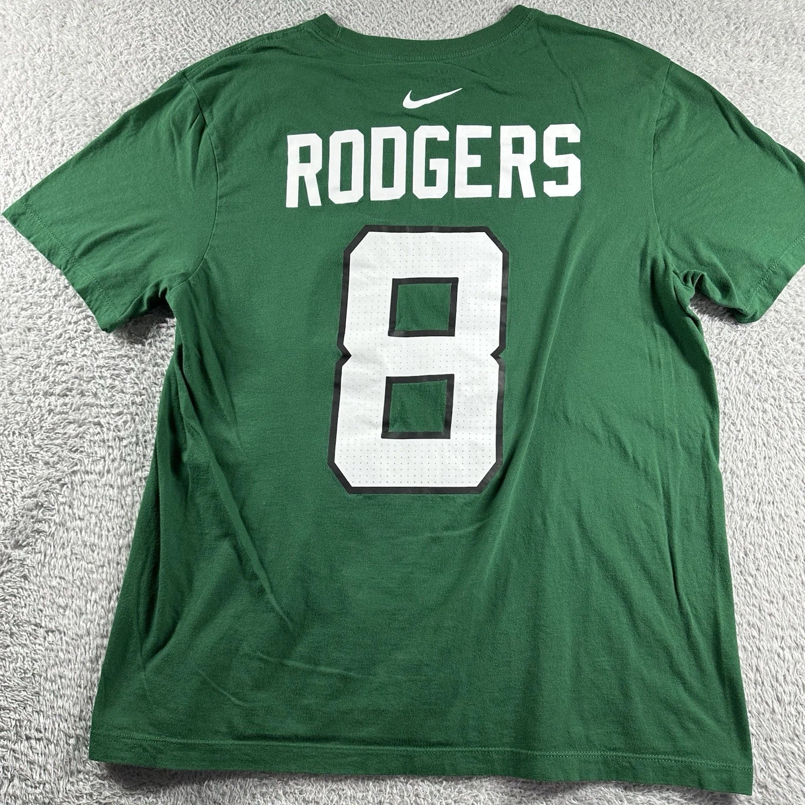 Aaron Rodgers 8 New York Jets Shirt Mens Large Nike Green Ny Nfl | Trendy Graphic Tee | Casual Unisex T-shirt