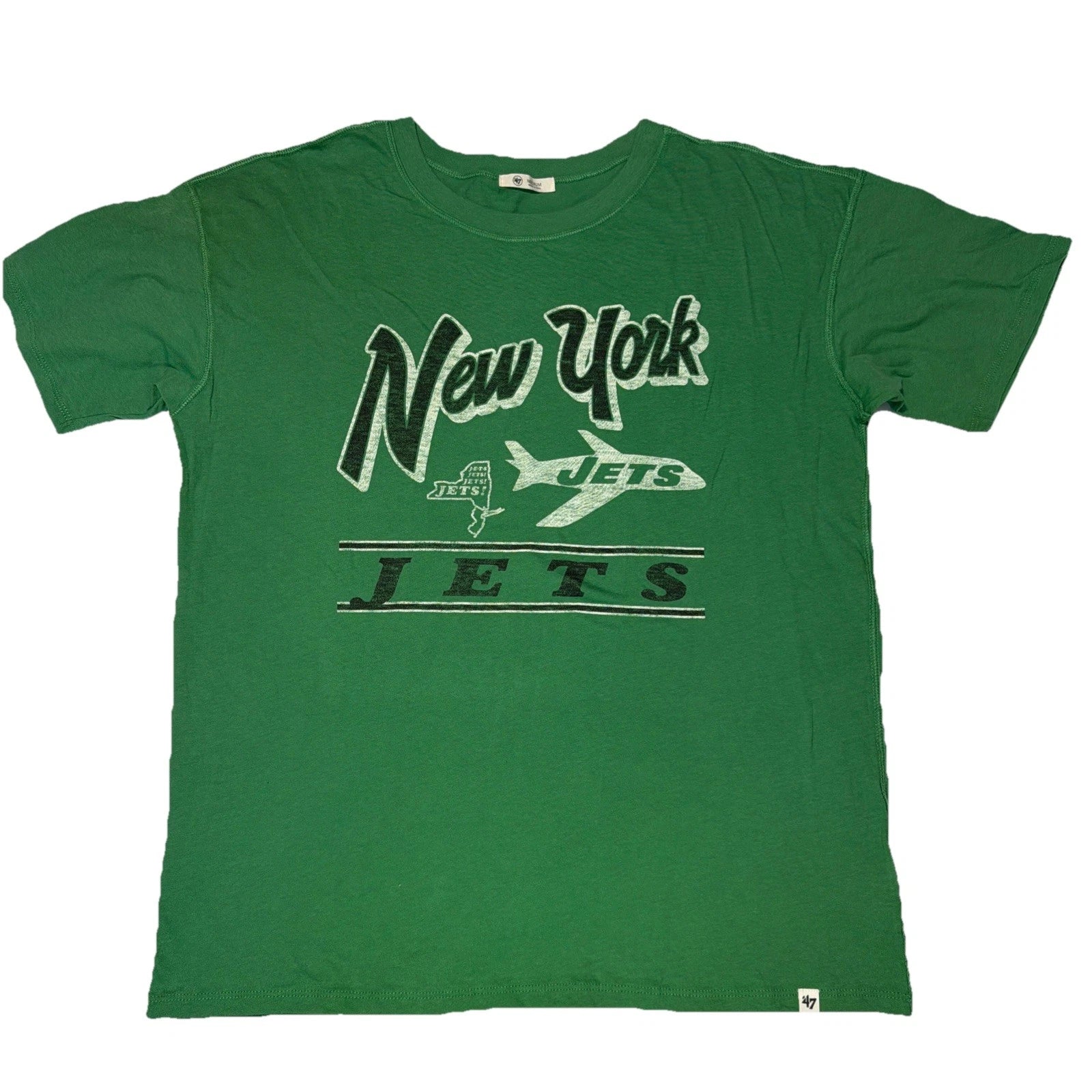 47 Nfl New York Jets Tshirt Size Medium Nwt 40msrp | Trendy Graphic Tee | Casual Unisex T-shirt
