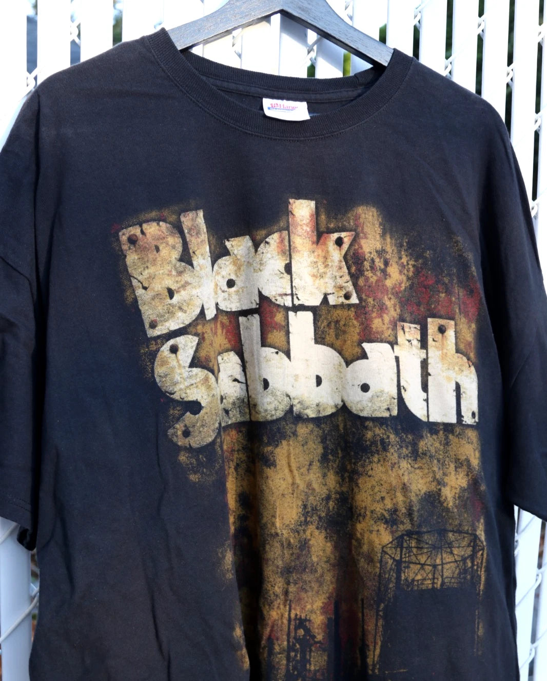 Y2k Black Sabbath Band Tour T-shirt Sz 2xl Hanes Heavyweight Black Metal