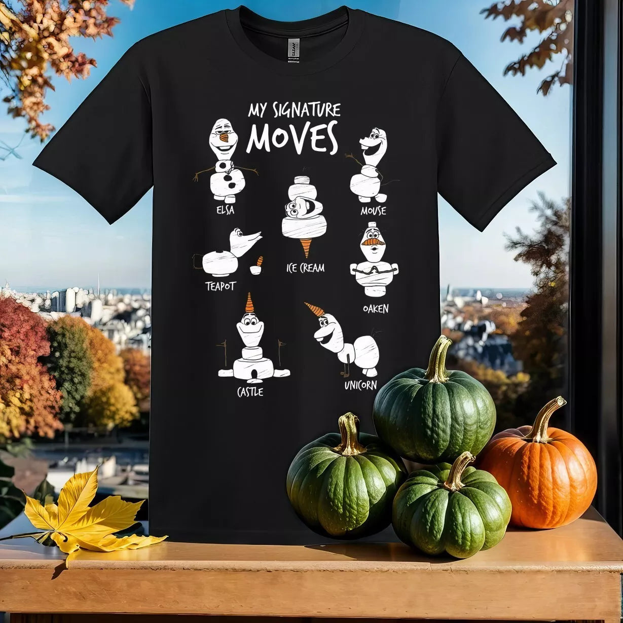 Disney Frozen 2 Olaf My Signature T-shirt T Shirt Men Women Unisex Tshirt Sy150