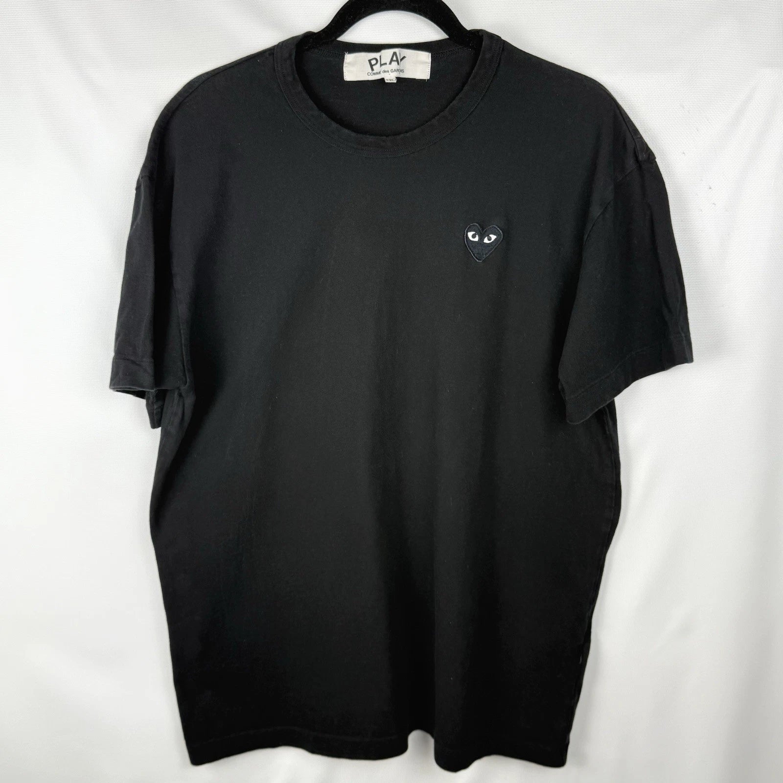 Comme Des Garcons Play Cdg Heart Logo Black T-shirt Size Xxl Unisex Japan