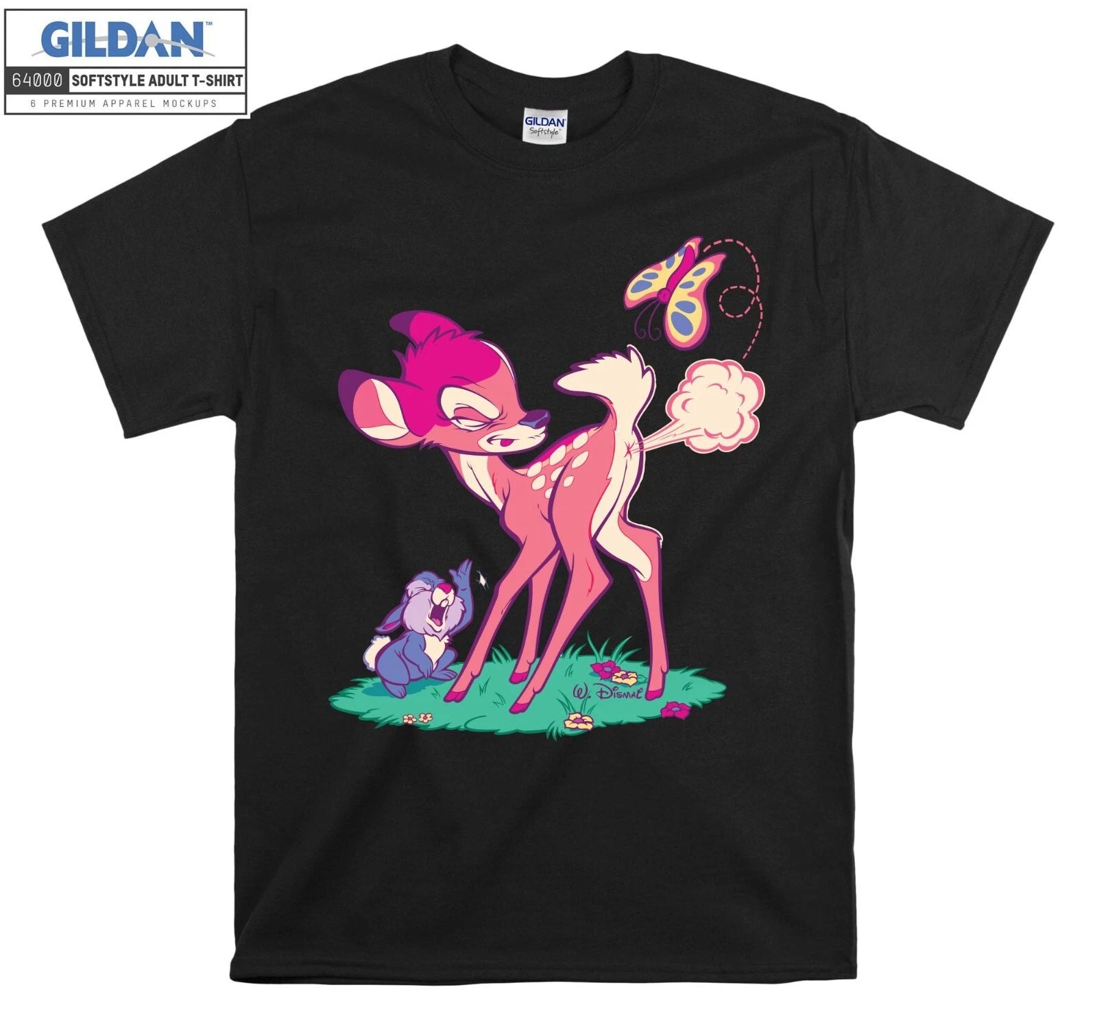 Disney Bambi Rabbit Forest T-shirt Gift Hoodie Tshirt Men Women Unisex E671