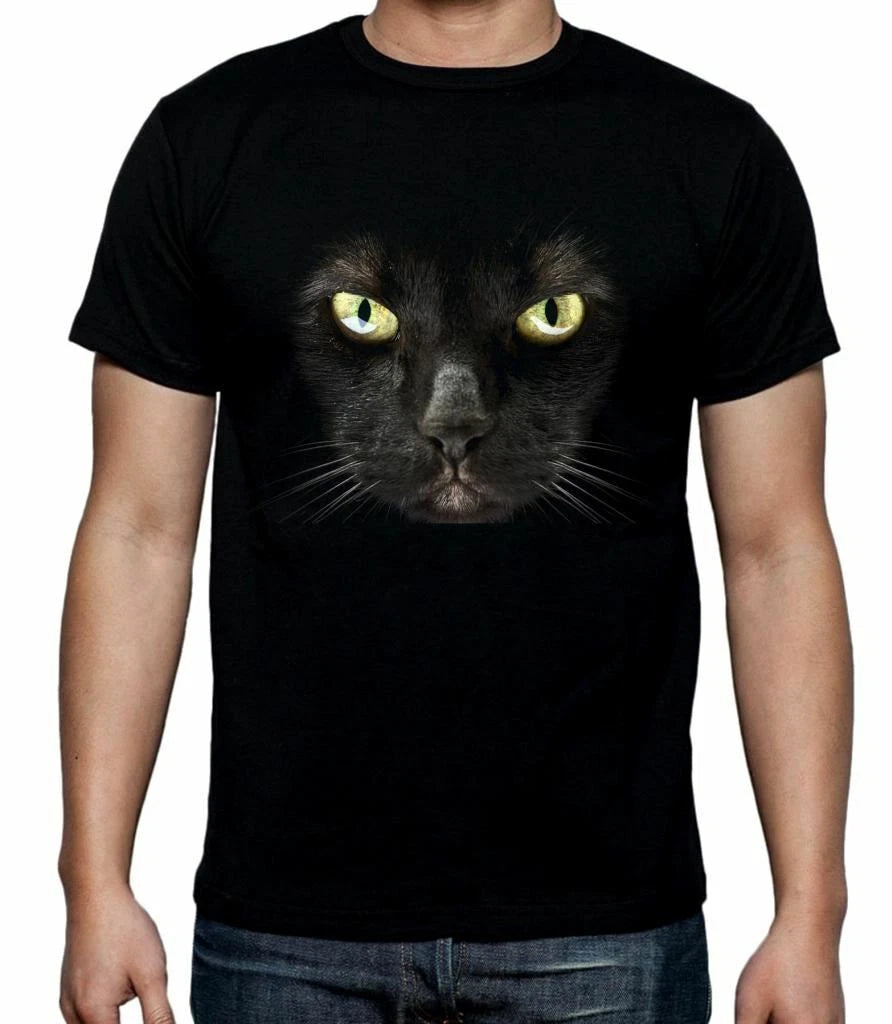 Black Cat Men's Halloween T-shirt - Fancy Dress Trick Or Treat Costume Witch