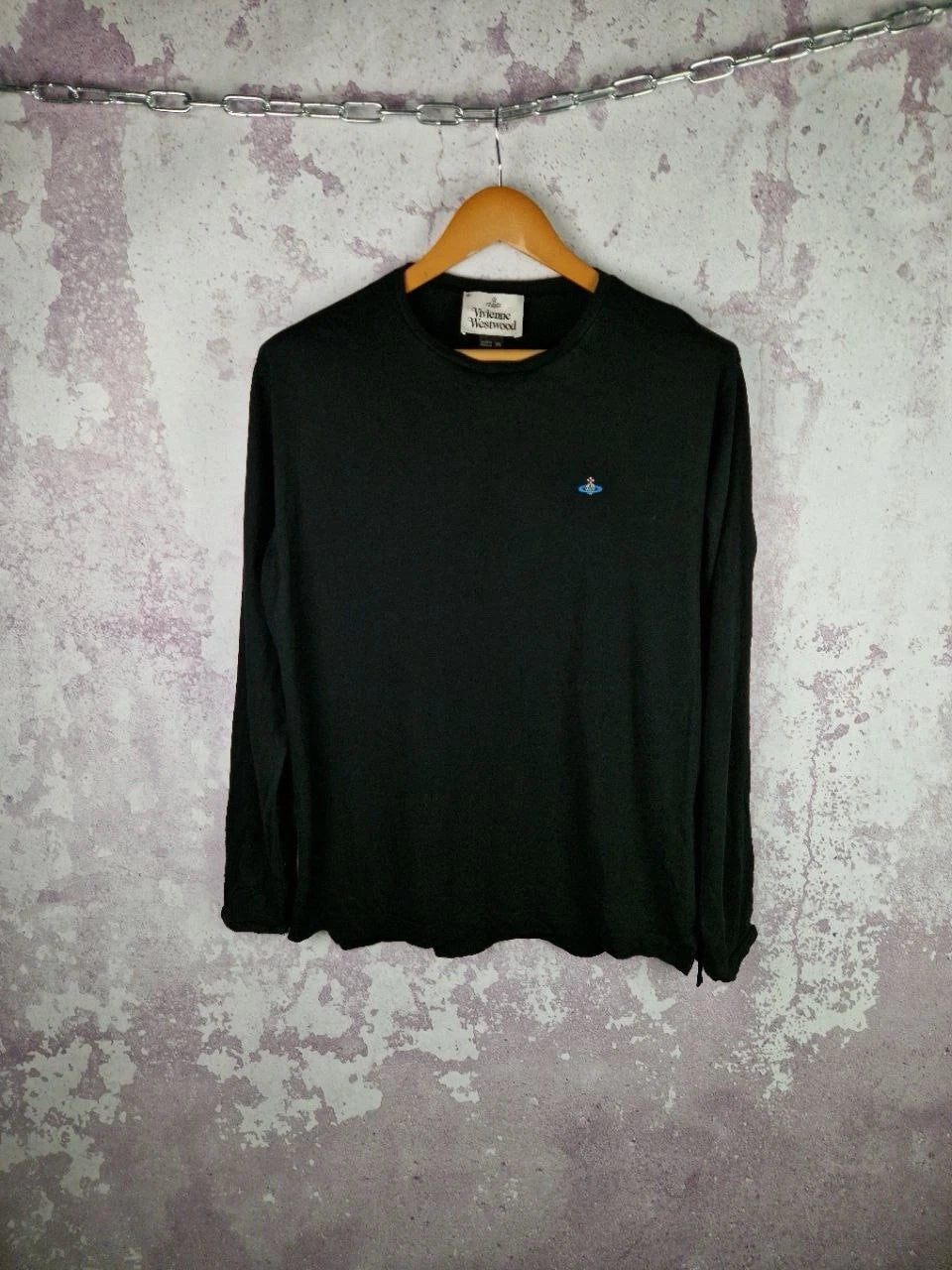 Vivienne Westwood Long Sleeve Vintage Y2k T-shirt Luxury Black Size Xl