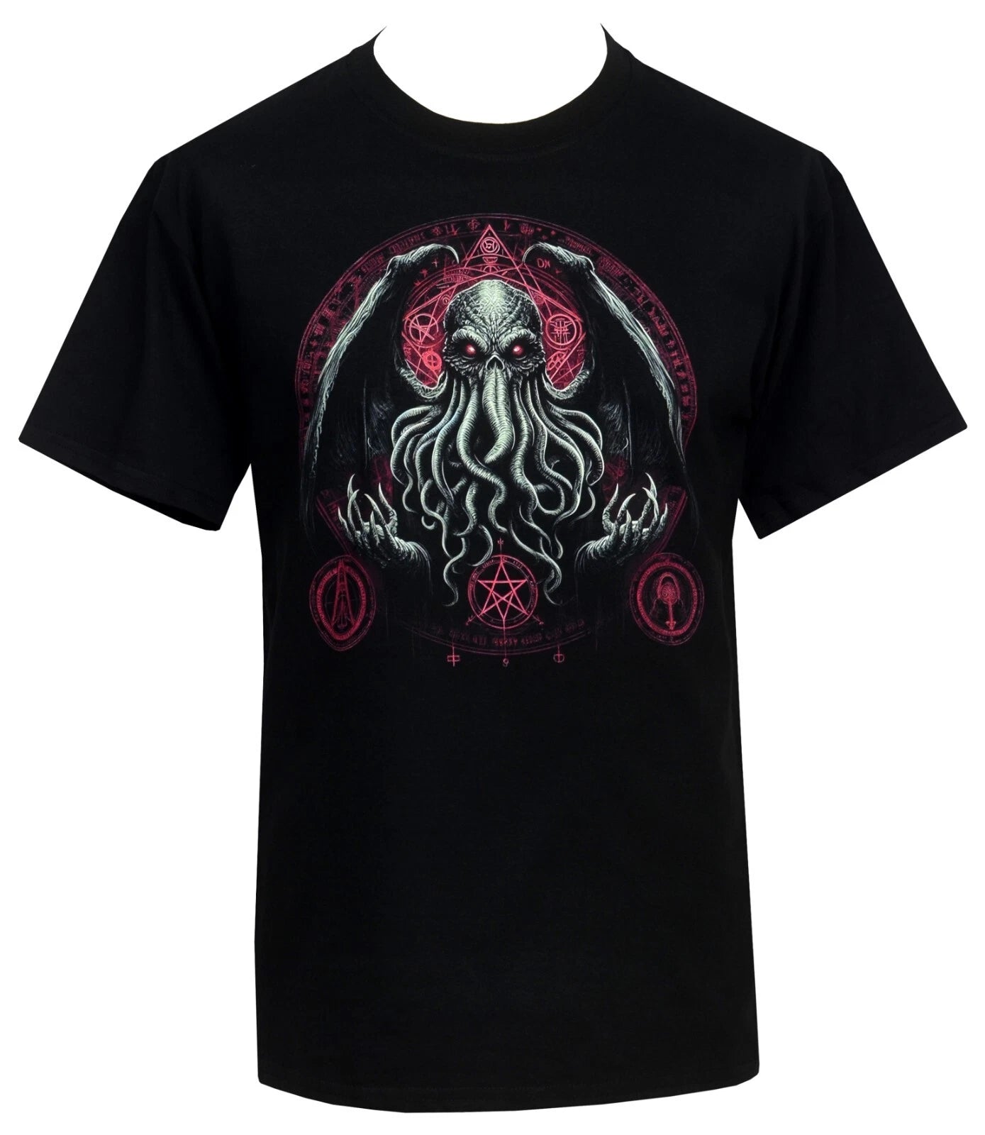 Cthulhu Men's Horror T-shirt H P Lovecraft Cryptid Lovecraftian Tentacles