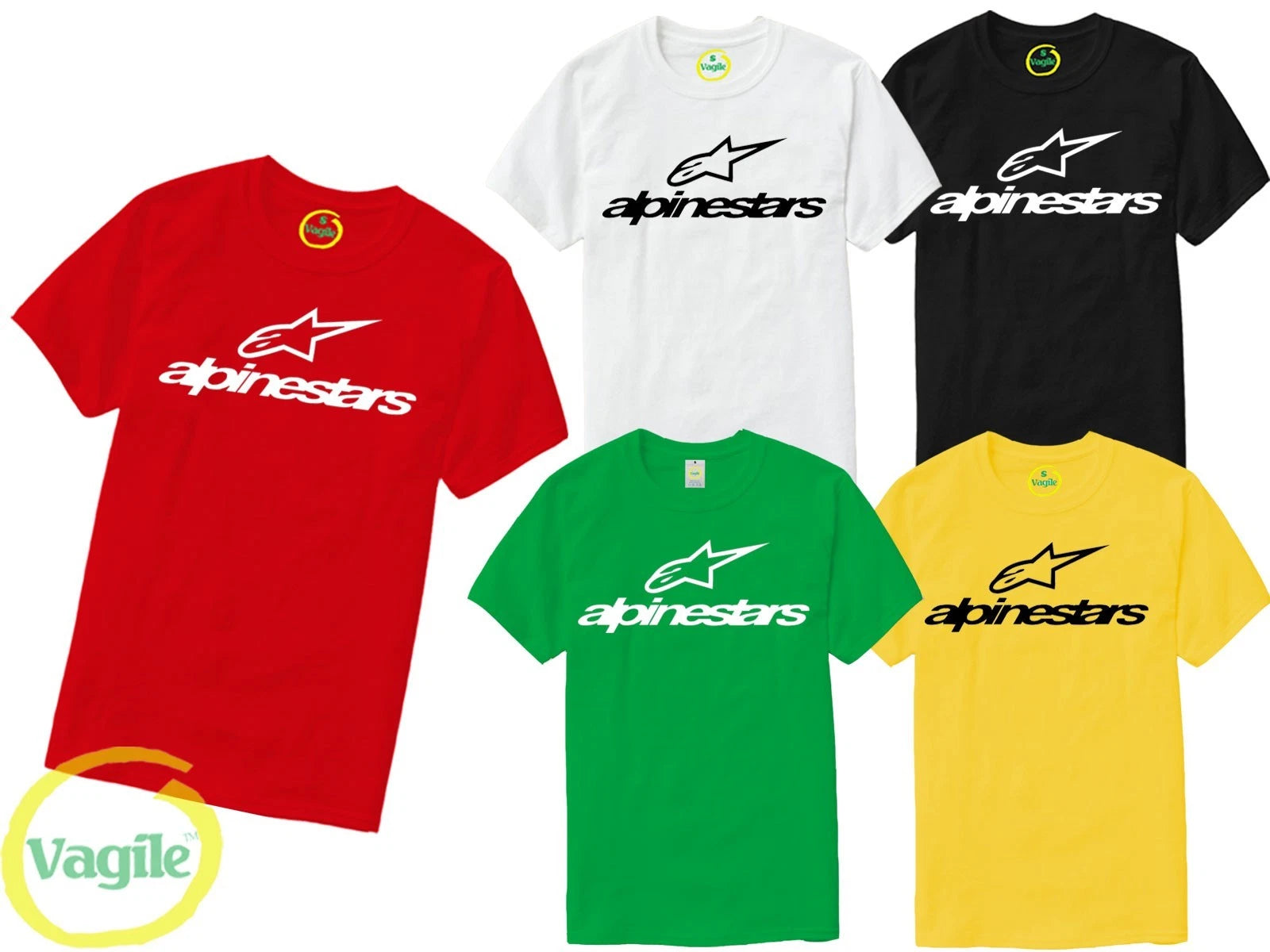 Biker T-shirt Birthday Gift Alpinestar T-shirt Top Fancy Adult Kids Tshirt