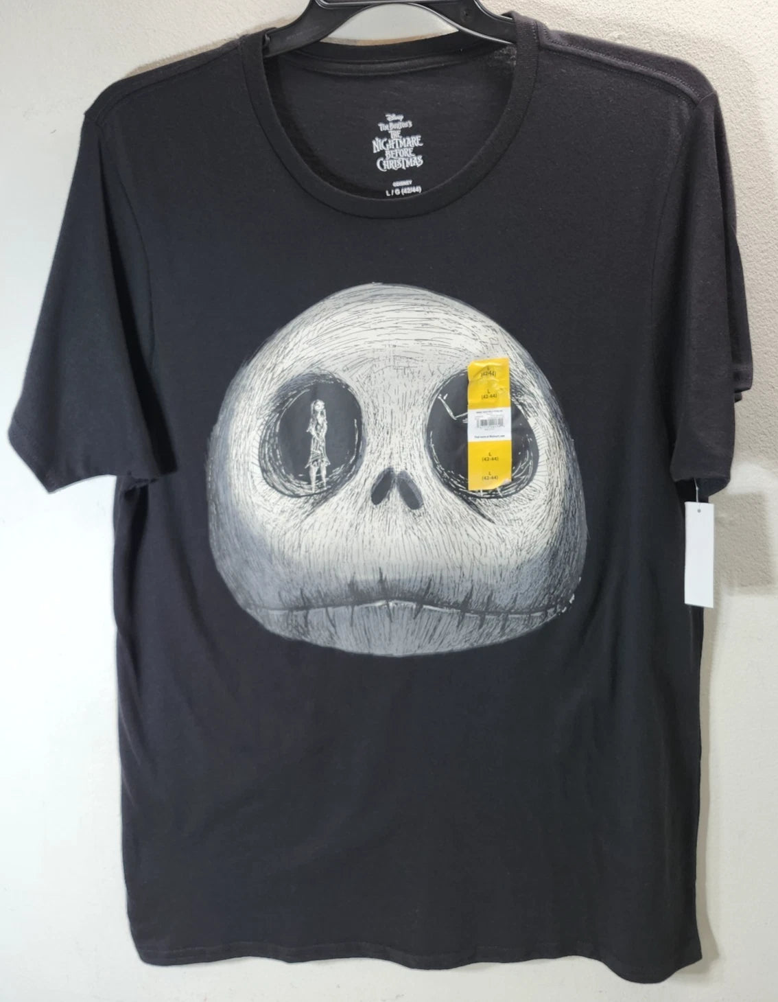 Disney Nightmare Before Christmas Jack Skellington Graphic T-shirt Large Black