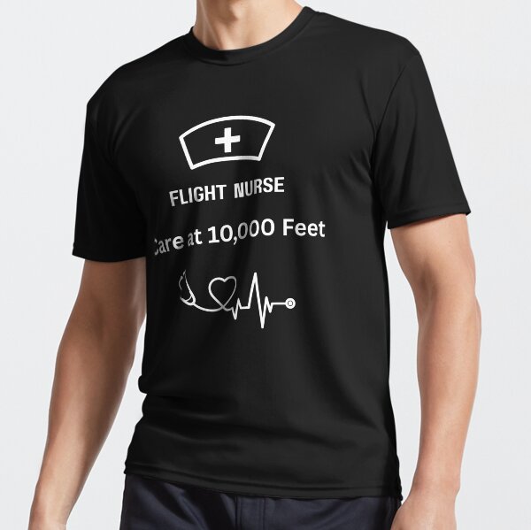 "Proud Flight Nurse" Active T-Shirt for Sale by JudithCristina
