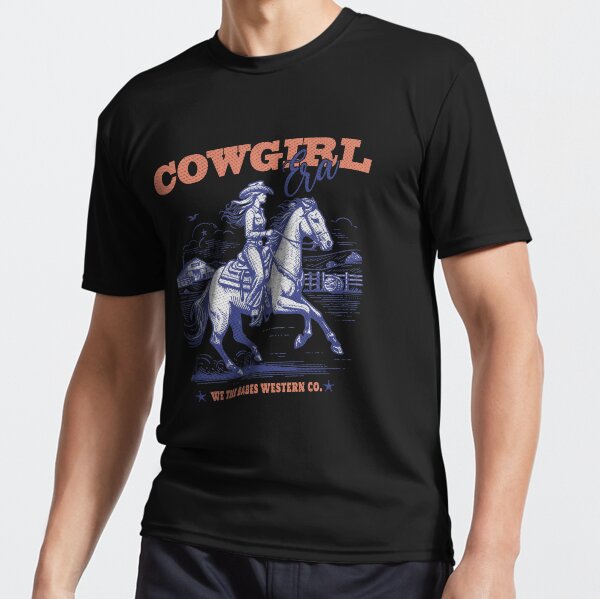 Cowgirl Era Vintage Western Active T-Shirt for Sale by Jcat7