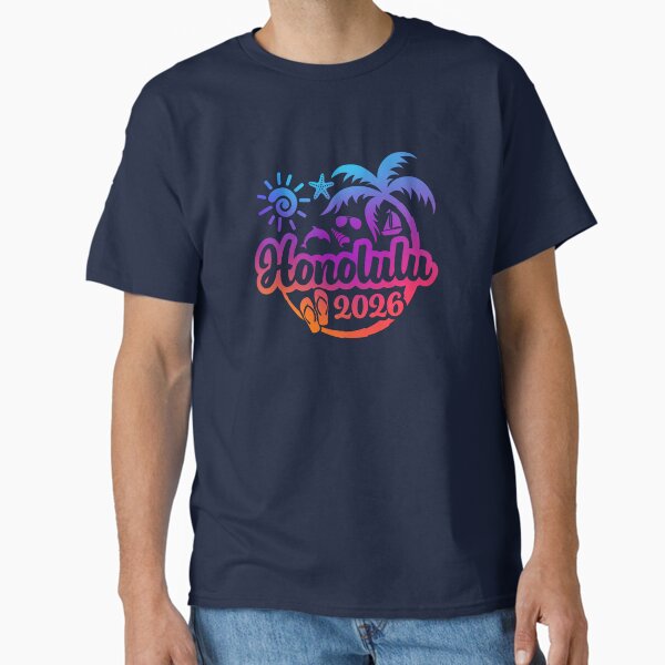 2026 Honolulu Hawaii HI Vacation or Trip Classic T-Shirt for Sale by brackerdesign