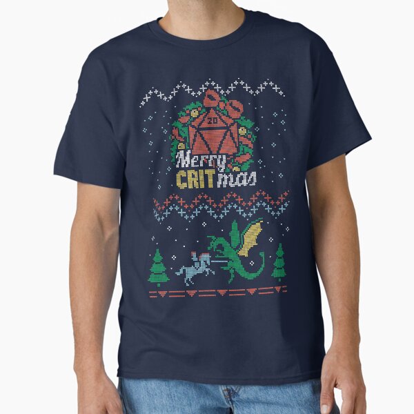 "Merry CRITmas" Classic T-Shirt for Sale by ShirtBricks