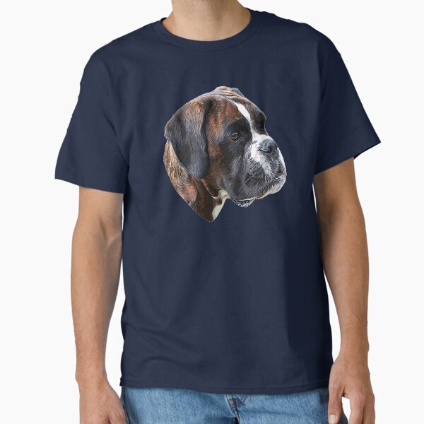 Boxer A Beautiful Brindle Boxer Head  Classic T-Shirt for Sale by ElegantCat