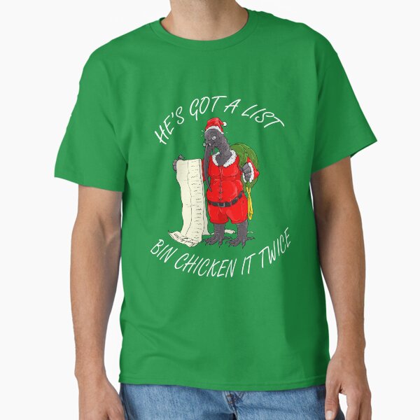 "Santa Bin Chicken" Classic T-Shirt for Sale by LukeRosenberg