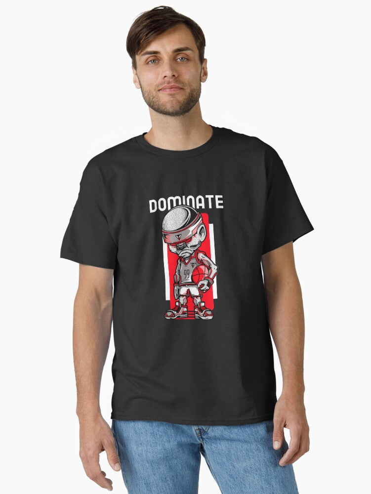Basketball Funny Dominate Humor Basketball Player Classic T-shirt | Premium Basketball Jersey | Fan Edition Apparel