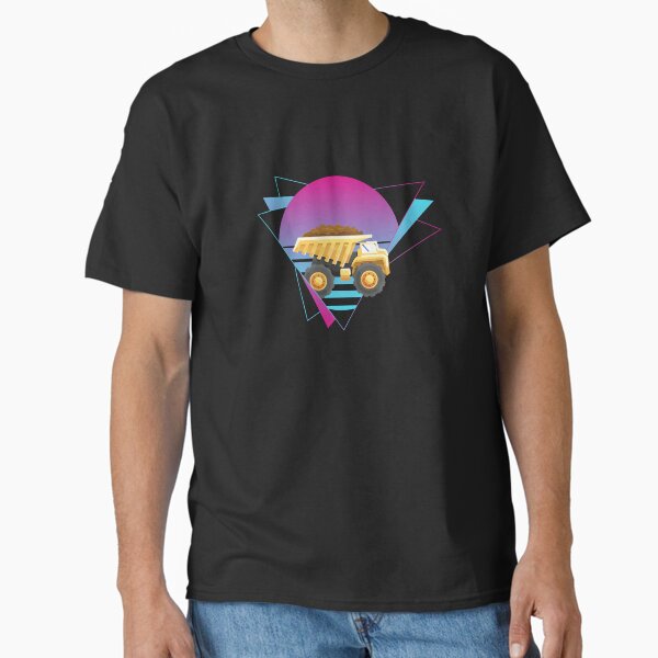"Dump Truck Vaporwave Dump Truck Construction Truck Driver" Classic T-Shirt for Sale by welovetees