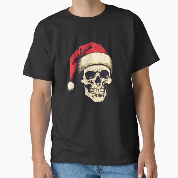 "A skull with Santa Claus’s hat" Classic T-Shirt for Sale by mamilivA