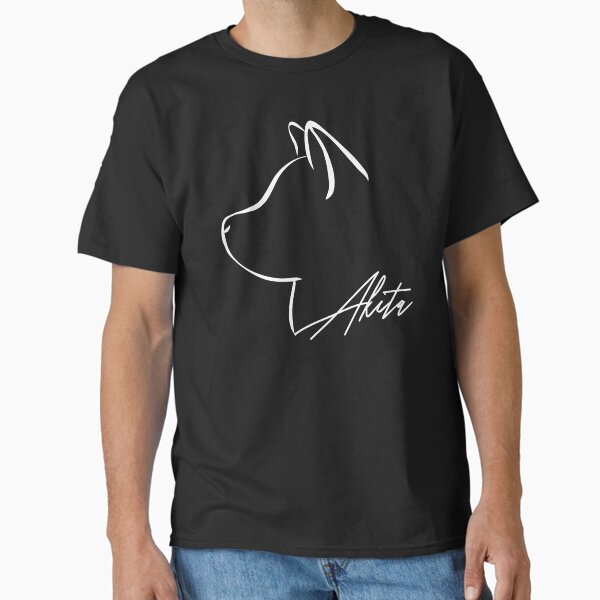 Akita dog dogs in profile Classic T-Shirt by dogarts