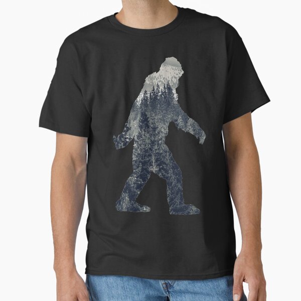 A Sasquatch Silhouette in The North Classic T-Shirt for Sale by Garaga