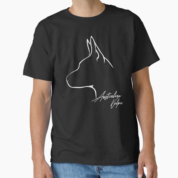 Australian kelpie dog canine profile Classic T-Shirt by dogarts