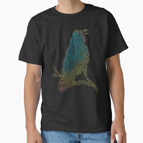 The Iridescent Raven Classic T-Shirt for Sale by thepapercrane